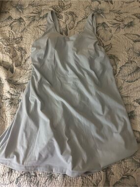 Kohl's Pale Blue Women's Swim Dress with Flared Skirt